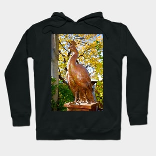 Bronzed Peacock in Autumn Hoodie